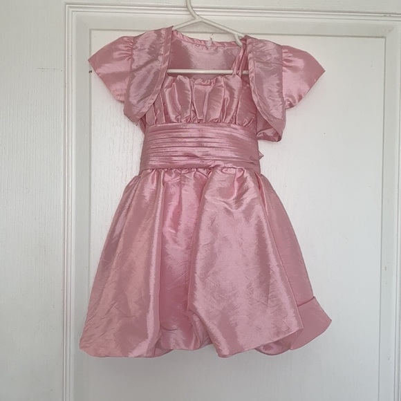 Kid formal dress pink and white with jacket Size 6-12M - Picture 3 of 8